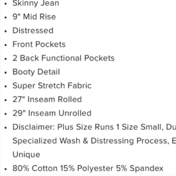 Fashion Nova I Distressed Booty Lifter Ankle Jeans - Black Size 3 - Picture 2 of 3